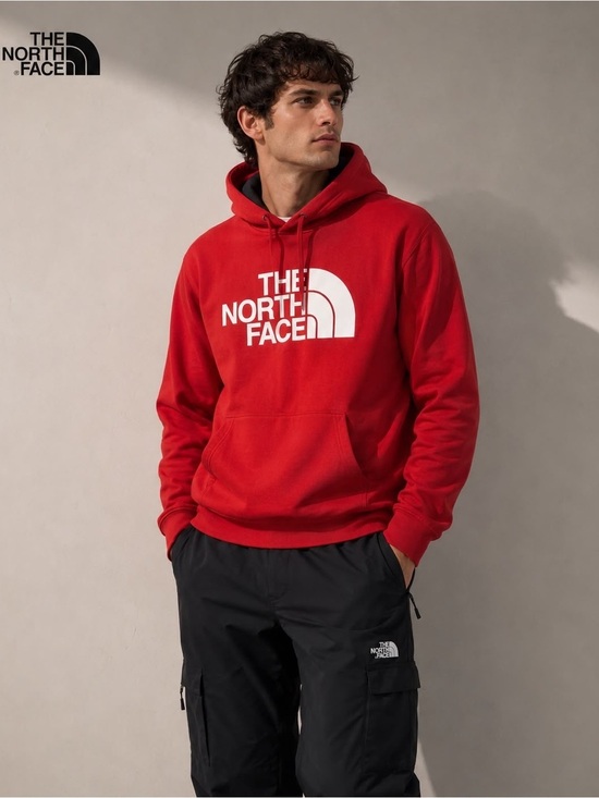 The North Face Other - The North Face Red Pullover Hoodie Sweatshirt Men’s Size M